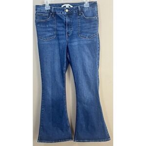 Celebrity Pink Jeans Womens 17/33 Stretch Flare Bell Bottom Burning Man Festival